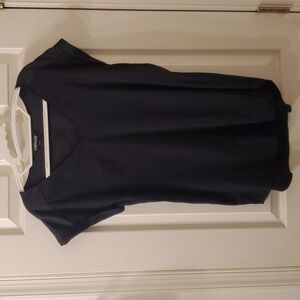 Black Short Sleeved Tunic, Medium, Flowy, Lightweight, Express